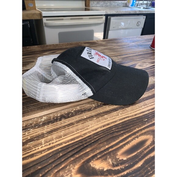 Fireball Cinnamon Trucker Hat Mens Whisky Red Hot Mesh Adjustable Snapback Cap - Picture 2 of 5